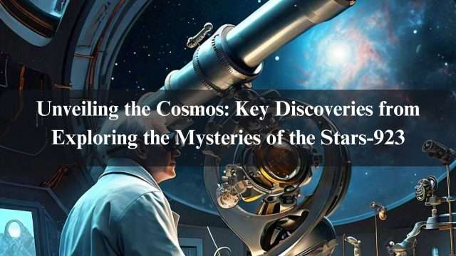 Unveiling the Cosmos: Key Discoveries from Exploring the Mysteries of the Stars-923