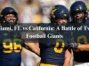 Miami FL vs California: A Battle of Two Football Giants Miami, FL vs California: A Battle of Two Football Giants