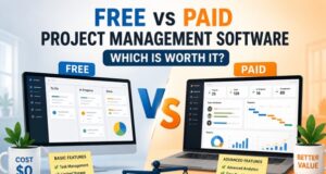 Free vs Paid Project Management Software: Which Is Worth It? Free vs paid project management software comparison – free plan basic features vs paid plan advanced features